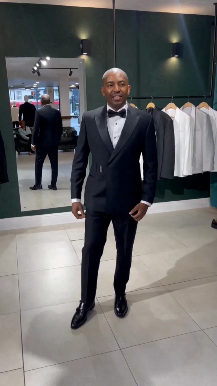 Double-breasted tuxedo